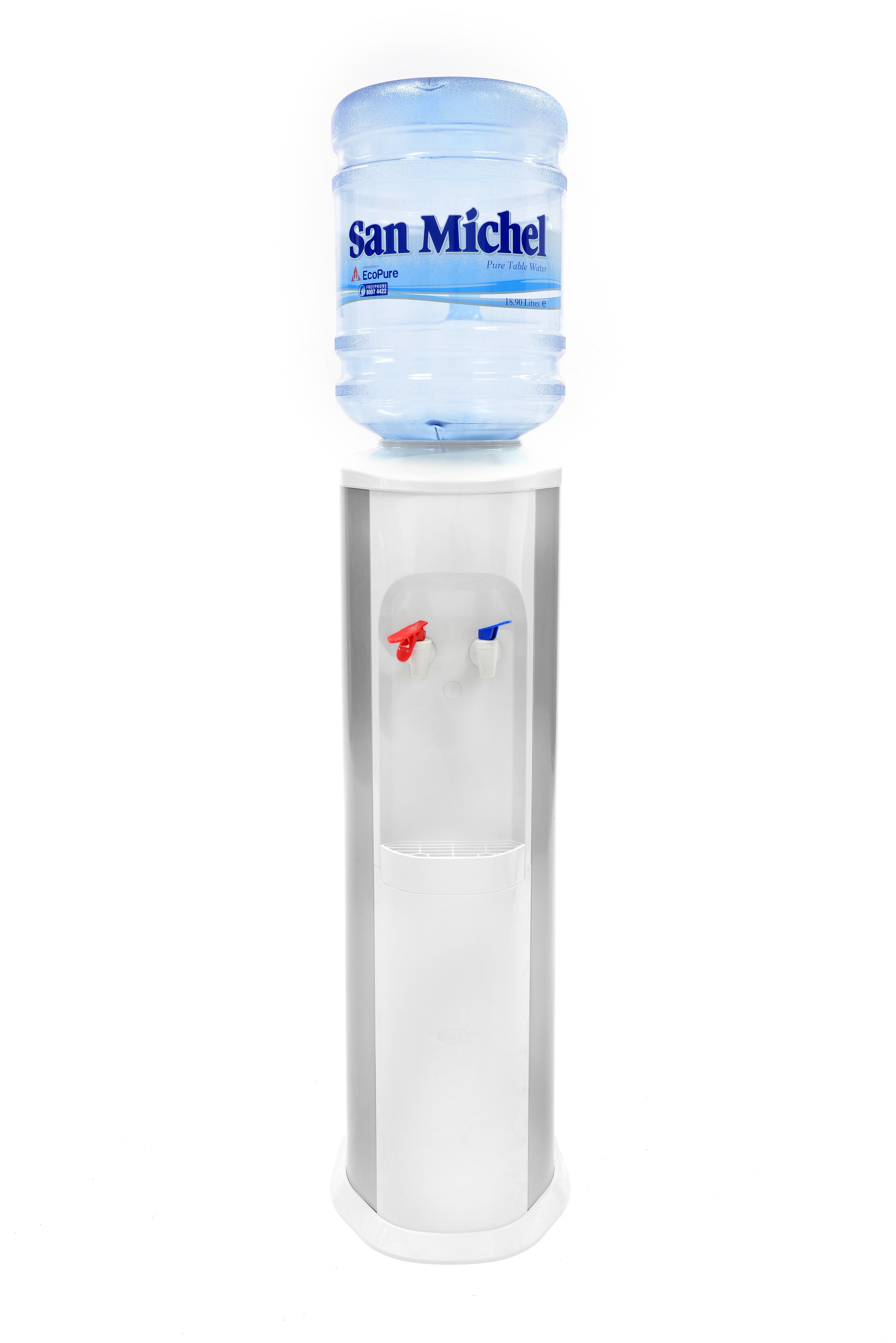 Stainless Steel Dispenser White Ecopure